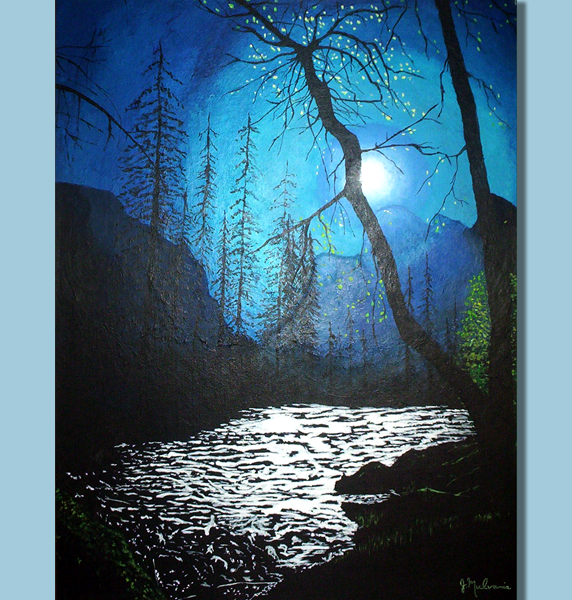 river of radiance metal art print