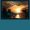 tandem metal art print