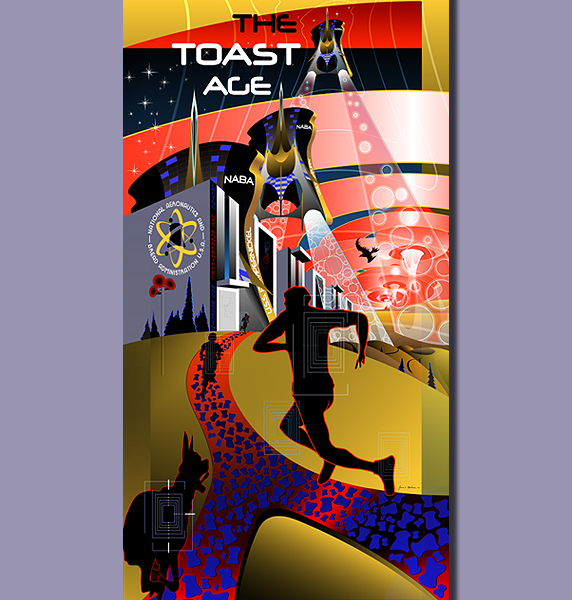 THE TOAST AGE • Metal Print (Part 1 of Triptych)