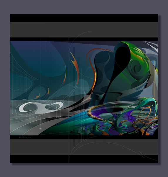 SYNAPTIC SURGE • Metal Print (Currents Triptych – Panel A)